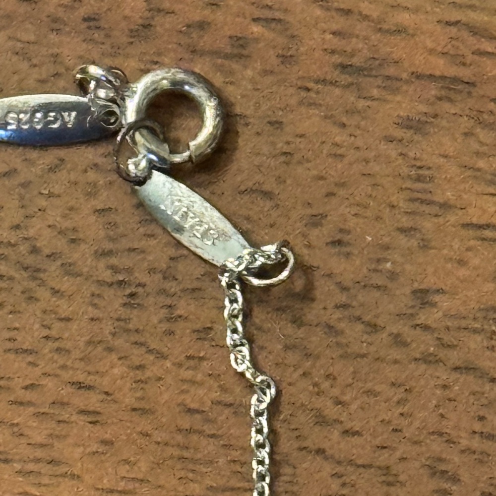 Tiffany & Co. Color Turquoise by the Yard 1P Necklace Silver 1.7g 16" - Picture 5 of 8